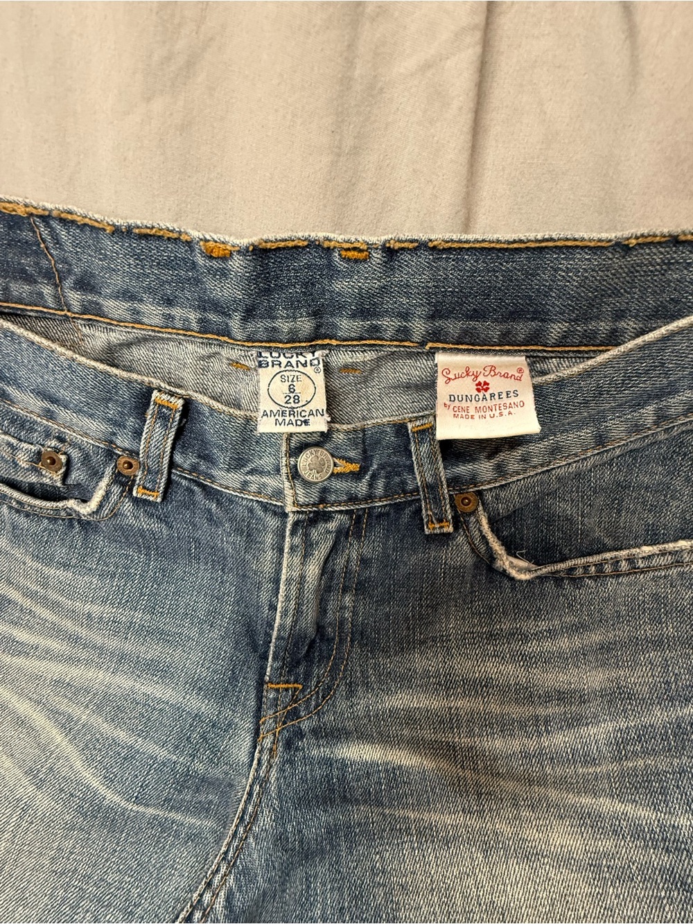Lucky Brand Faded Blue Wide Leg/flare Jeans 100% cotton - Picture 6 of 12
